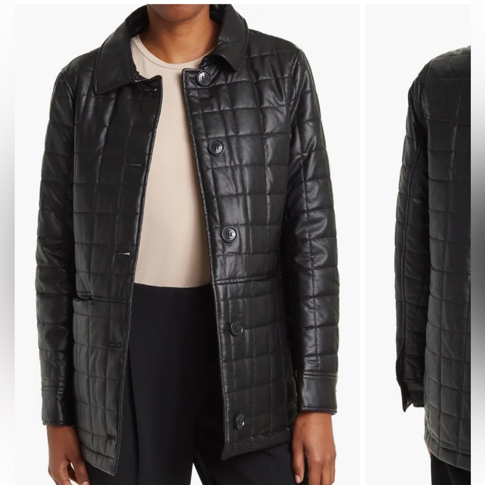 Sam Edelman quilted faux leather jacket